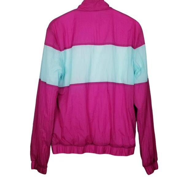 AMERICAN APPAREL Raspberry "Aruba" Lined Windbreaker Jacket - Size M - Picture 3 of 4